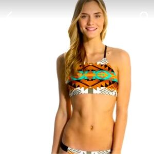 NWT Body Glove High Neck Bikini Top in Terra